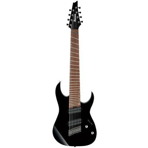 Ibanez RGMS8 BK 8 String Multiscale Electric Guitar, Ibanez, Haworth Music