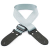 DSL Guitar Strap Seat Belt Webbing - Silver Strap, DSL Straps, Haworth Music