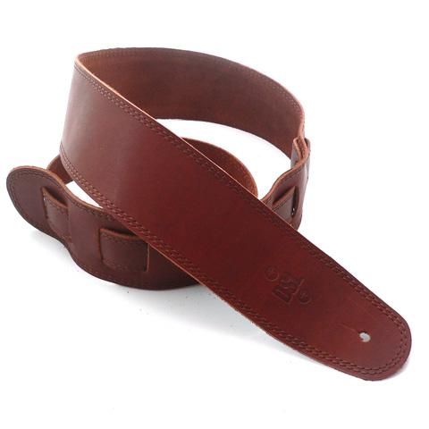 DSL Guitar Strap Leather 2.5" Brown/Brown stitching SGE25, DSL Straps, Haworth Music