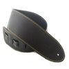 DSL Guitar Strap Leather 3.5" Yellow Stitching SGE35, DSL Straps, Haworth Music