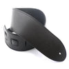 DSL Guitar Strap Leather 3.5" Black Stitching SGE35, DSL Straps, Haworth Music