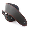 DSL Guitar Strap Leather 3.5" Orange Stitching SGE35, DSL Straps, Haworth Music