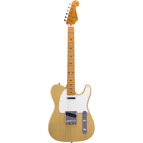 SX Vintage Series VET50 Tele Style Electric Guitar in Butterscotch Blonde