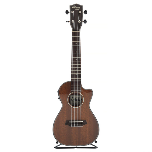 Ohana TK-35GCE All Solid Mahogany Electric Tenor Ukulele