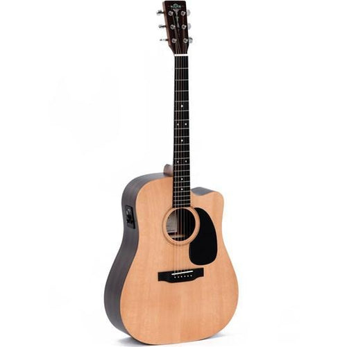 Sigma DTCE Solid Sitka Spruce Top Acoustic/Electric Cutaway Guitar