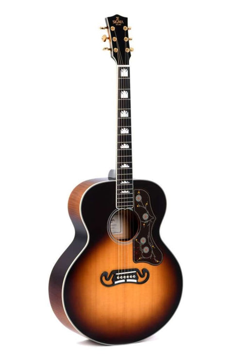 Sigma GJA-SG200 Sunburst Jumbo Acoustic/Electric Guitar