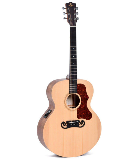 Sigma GJME Grand Jumbo Acoustic/Electric Guitar In Natural Satin