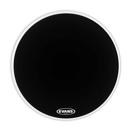 Evans EQ3 Resonant Black Bass Drum Head, No Port, 20 Inch, Evans, Haworth Music