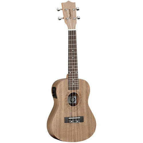 Tanglewood TWT3E Tiare Concert Ukulele All Black Walnut, Tanglewood, Haworth Music