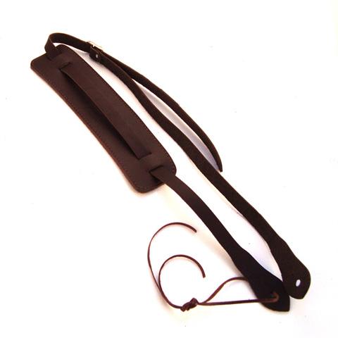 DSL Ukulele Strap Genuine Leather Saddle Brown, DSL Straps, Haworth Music