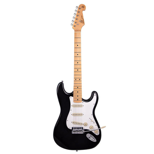 Essex Vintage style electric guitar. Black., Essex, Haworth Music