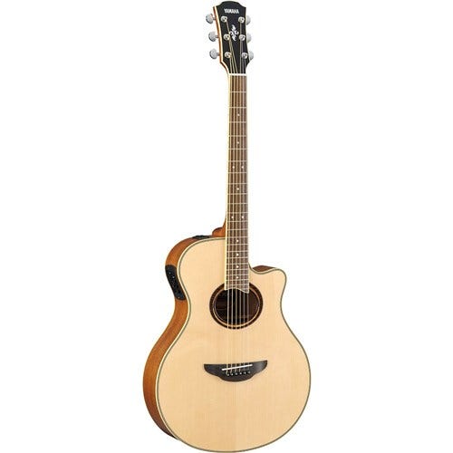 Yamaha APX700II Thin-Line Acoustic Electric Guitar w/ Solid Top In Natural