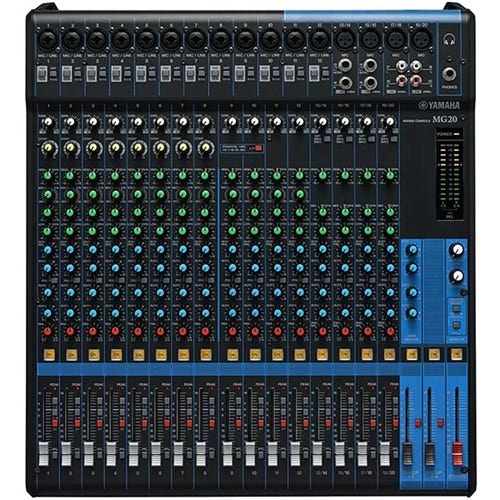 Yamaha MG20 20 Input Analogue Mixer With Compression