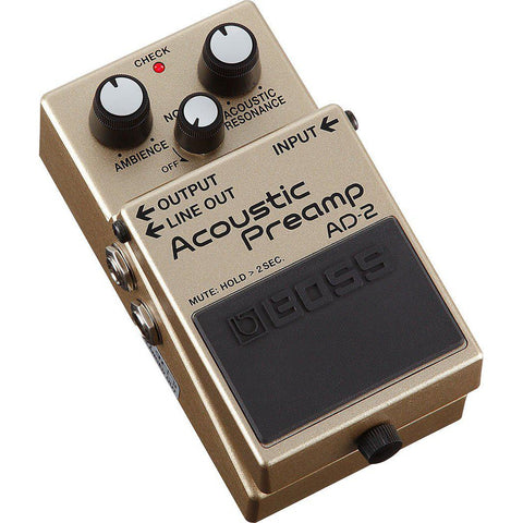 Boss AD-2 Acoustic Preamp Pedal, Boss, Haworth Music