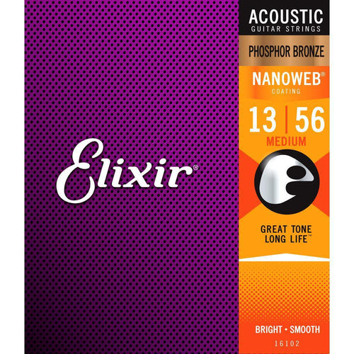 #16102: Acoustic Nano Phos Bronze Med 13-56, Elixir, Haworth Music