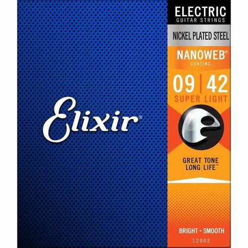 #12002: Electric Nano Super Light 9-42, Elixir, Haworth Music