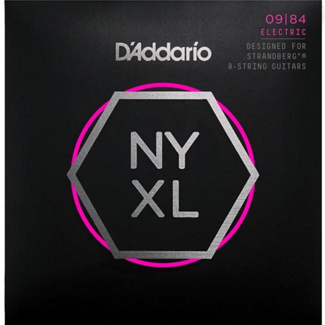 D'ADDARIO NYXL0984SB ELECTRIC GUITAR STRINGS 8-STR NICKEL 9-84 CUSTOM LIGHT