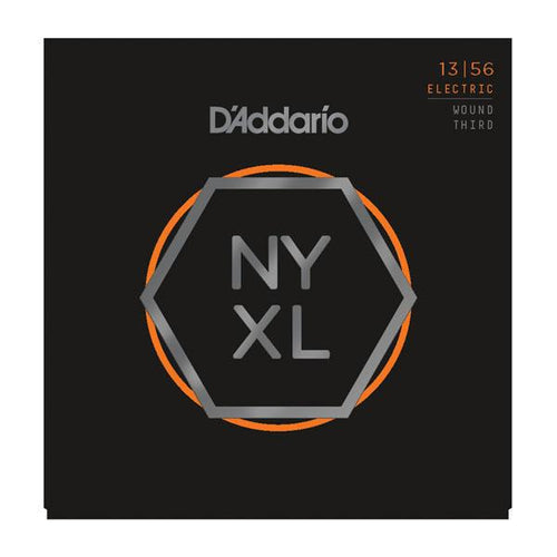 D'Addario NYXL1356W Nickel Wound Medium Wound 3rd 13-56 Electric Guitar Strings, D'Addario, Haworth Music
