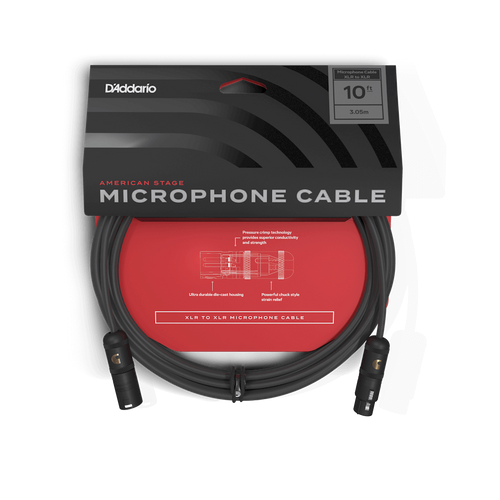 D'Addario Planet Waves - American Stage Microphone Cable, 10 Ft