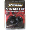 Jim Dunlop J103B Dual Straplock Black Strap Lok - J103B, Dunlop, Haworth Music
