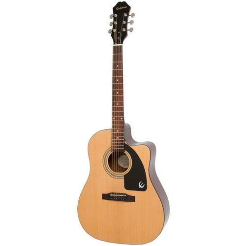 Epiphone AJ-100CE Acoustic Guitar w/ Cutaway & Pickup In Natural