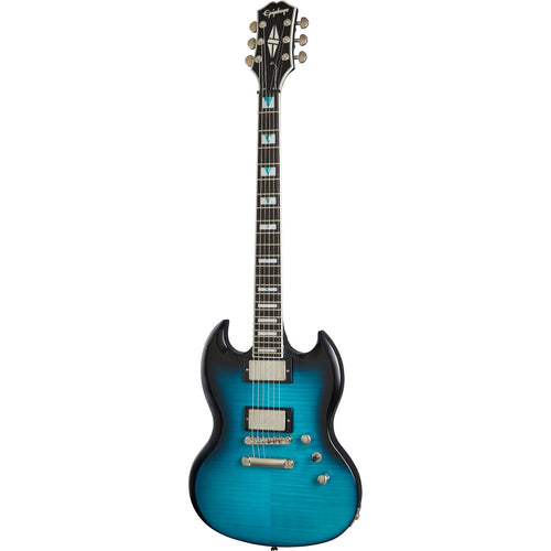 Epiphone Prophecy SG Electric Guitar in Blue Tiger Aged Gloss, Haworth Guitars