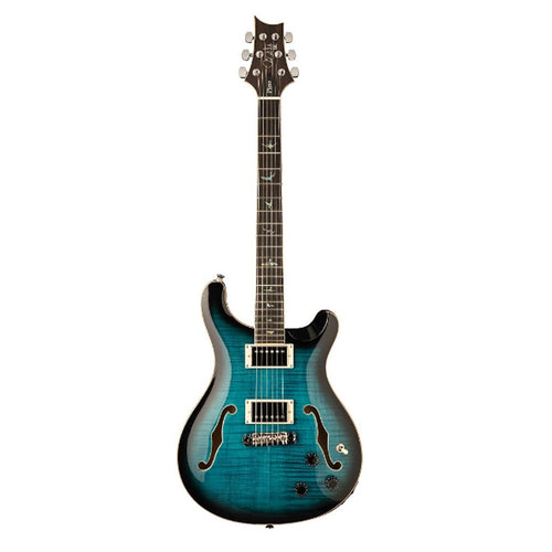 PRS Paul Reed Smith SE Hollowbody II Piezo Electric Guitar in Peacock Blue Burst, Haworth Guitars