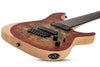 Schecter Reaper 7 Multi scale 7 String Electric Guitar In Inferno Burst, Haworth Guitars