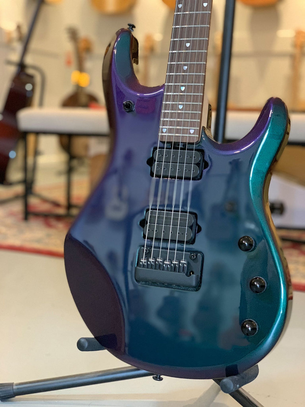 Ernie Ball Music Man John Petrucci JP6 w Piezo Electric Guitar Mystic Dream
