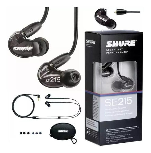 Shure SE215 Sound Isolating Earphones Black, Shure, Haworth Music