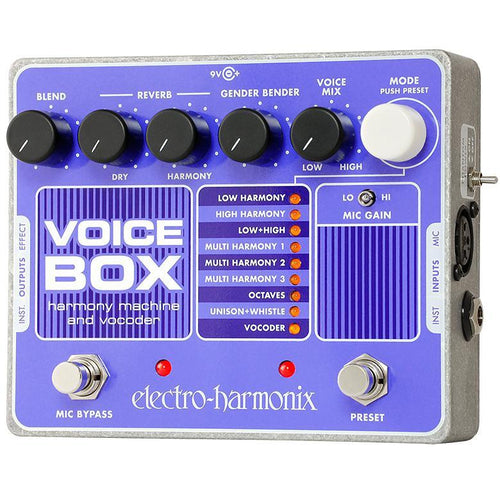 Electro-Harmonix Voice Box Vocal Harmony Machine/Vocoder Pedal, Electro-Harmonix, Haworth Music